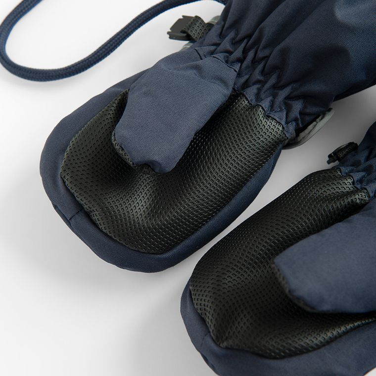 Cool Club, Rękawiczki narciarskie chłopięce na sznurku, granatowe, Psi Patrol