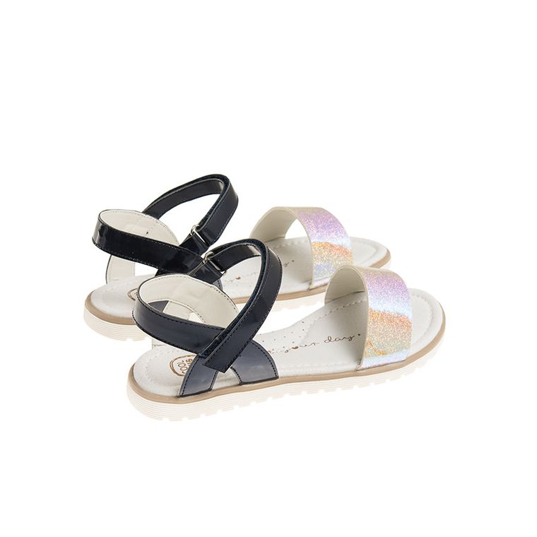 Cool Club, Sandały dziewczęce, złoto-granatowe