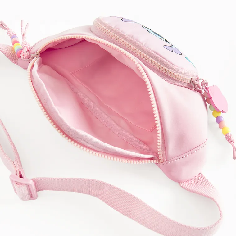 Cool Club, Saszetka na biodro dziewczęca, nerka, różowa, Lilo i Stitch