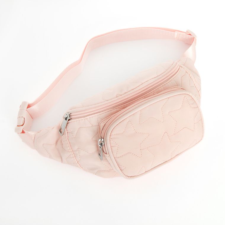 Cool Club, saszetka na biodro, nerka, jasnoróżowa