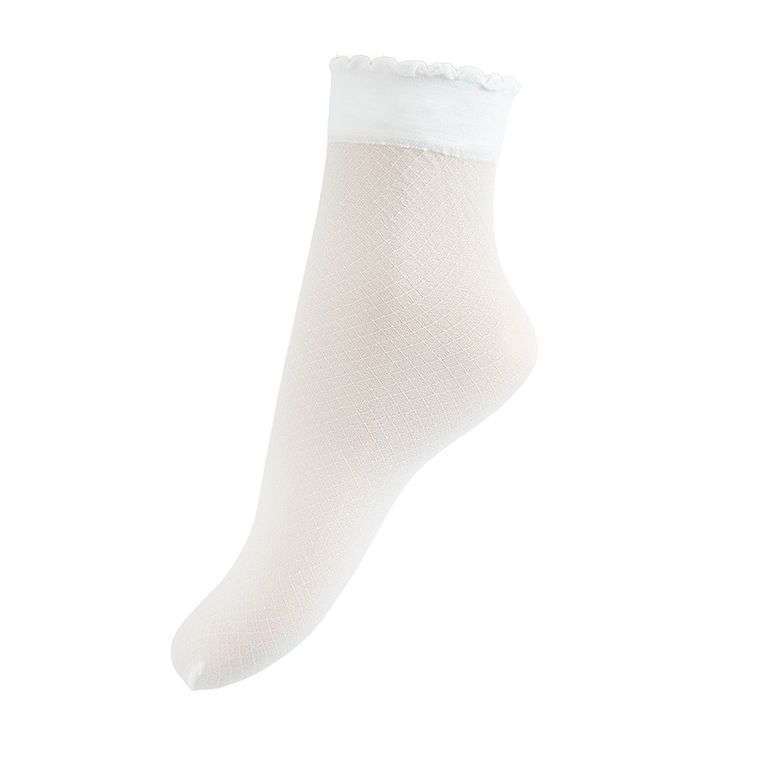 Cool Club, Skarpetki dziewczęce, białe, 20 DEN, zestaw, 2 szt.