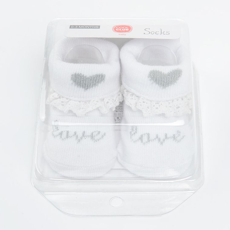 Cool Club, Skarpetki dziewczęce, białe