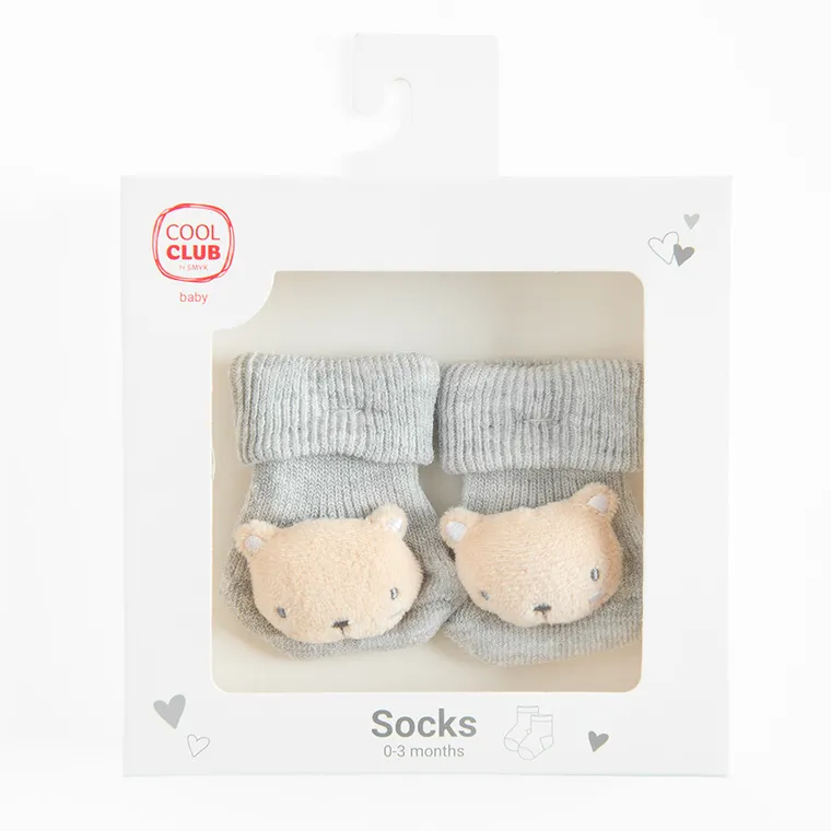 Cool Club, Skarpetki niemowlęce, sensoryczne, szare