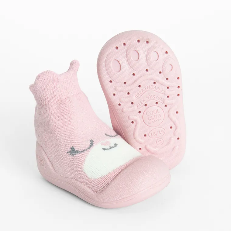 Cool Club, Skarpetobuty dziewczęce, różowe, podeszwa Barefoot