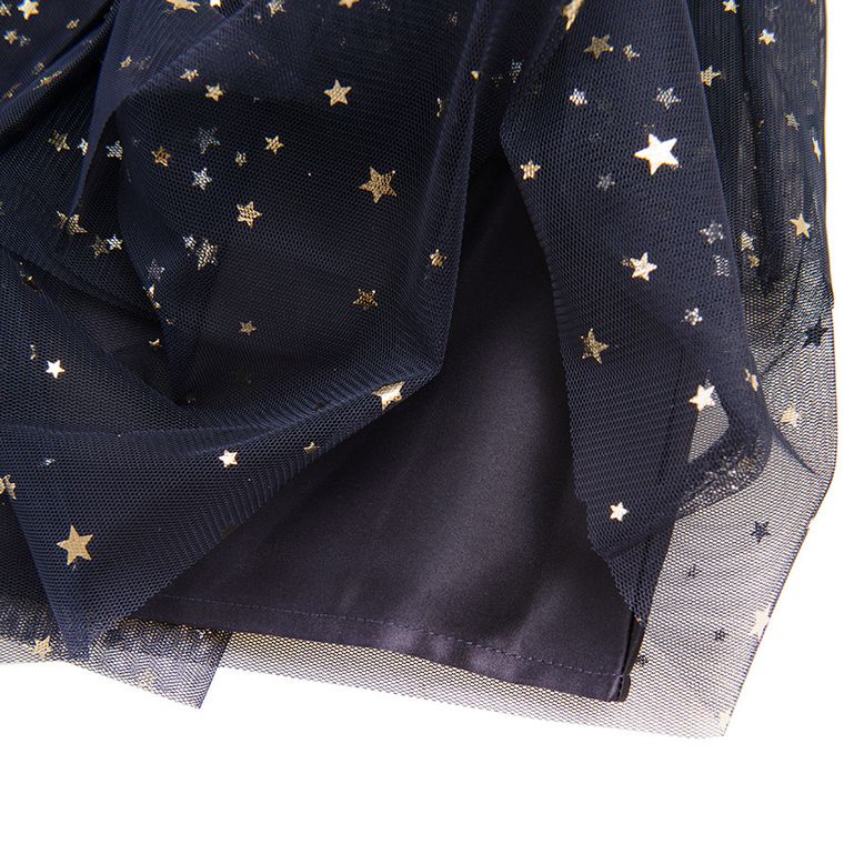Cool Club, Spódnica dziewczęca, granatowa, tiulowa, gwiazdki