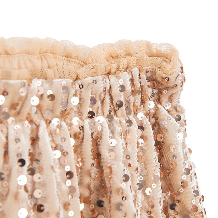 Cool Club, Spódnica dziewczęca, welurowa, złota