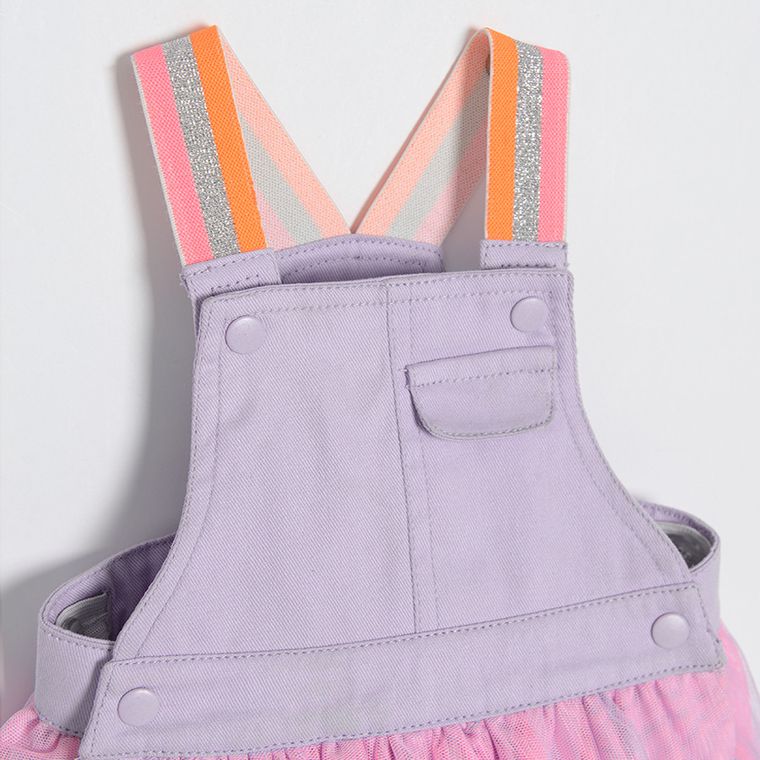 Cool Club, Spódnica ogrodniczka dziewczęca, fioletowa