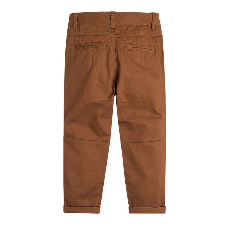 Cool Club, Spodnie chłopięce, chinosy, brązowe