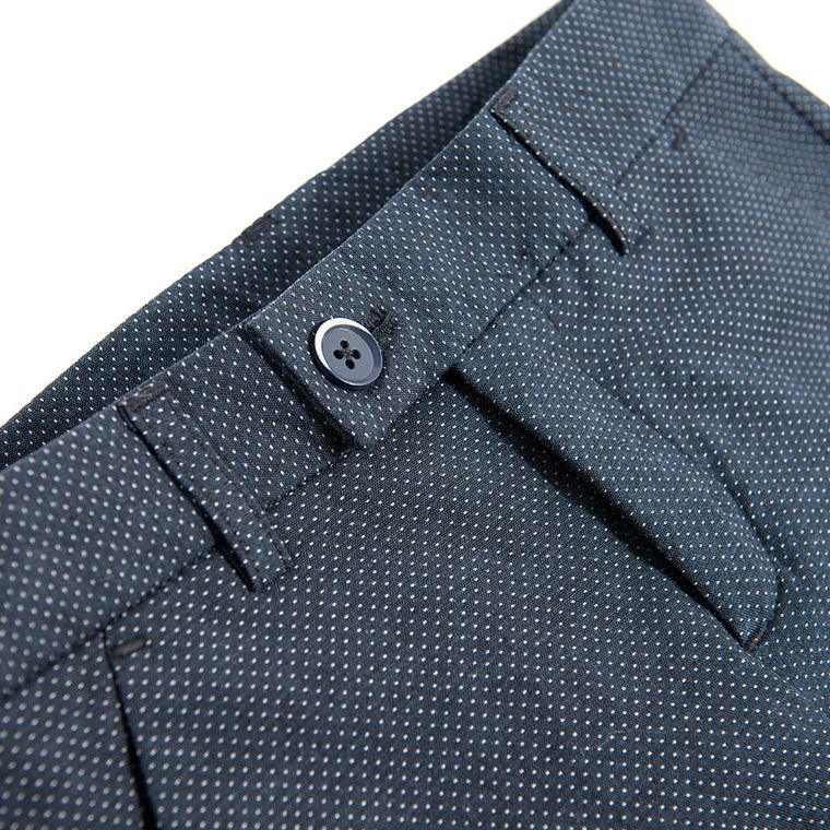 Cool Club, Spodnie chłopięce, granatowe, kropki