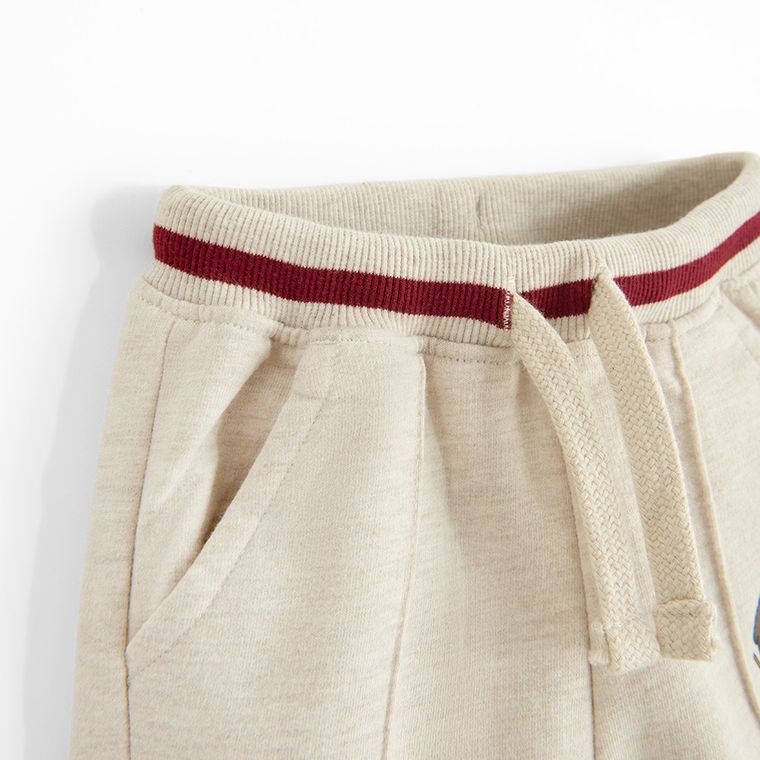 Cool Club, Spodnie dresowe chłopięce, beżowe, Harry Potter