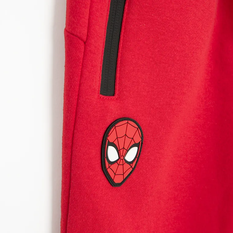 Cool Club, Spodnie dresowe chłopięce, czerwone, Spider-Man