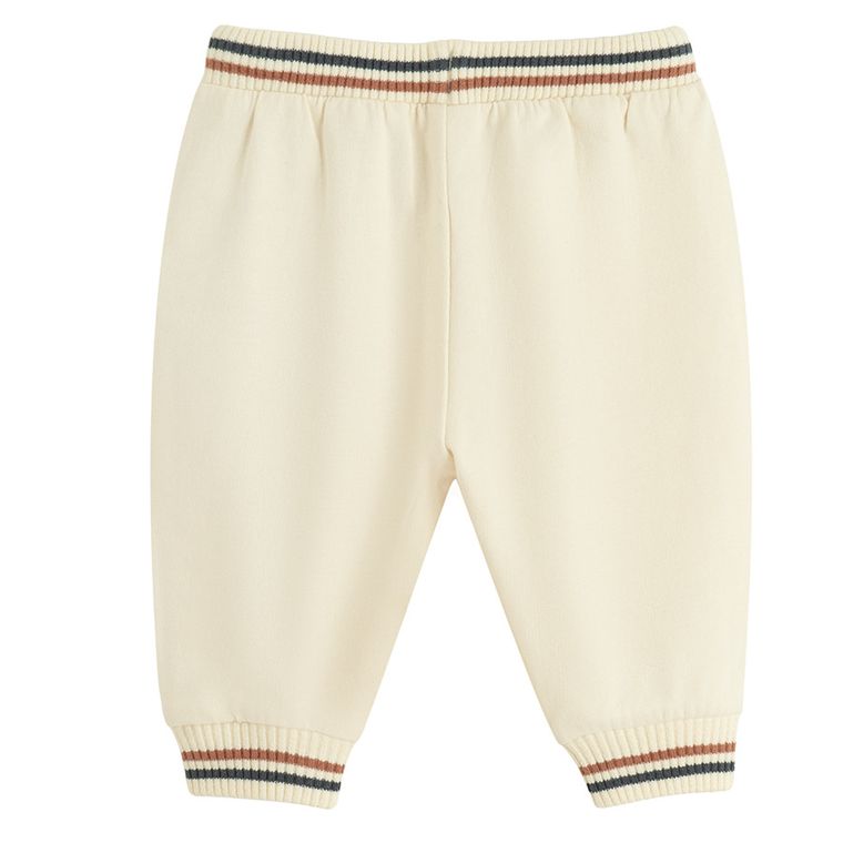 Cool Club, Spodnie dresowe chłopięce, ecru