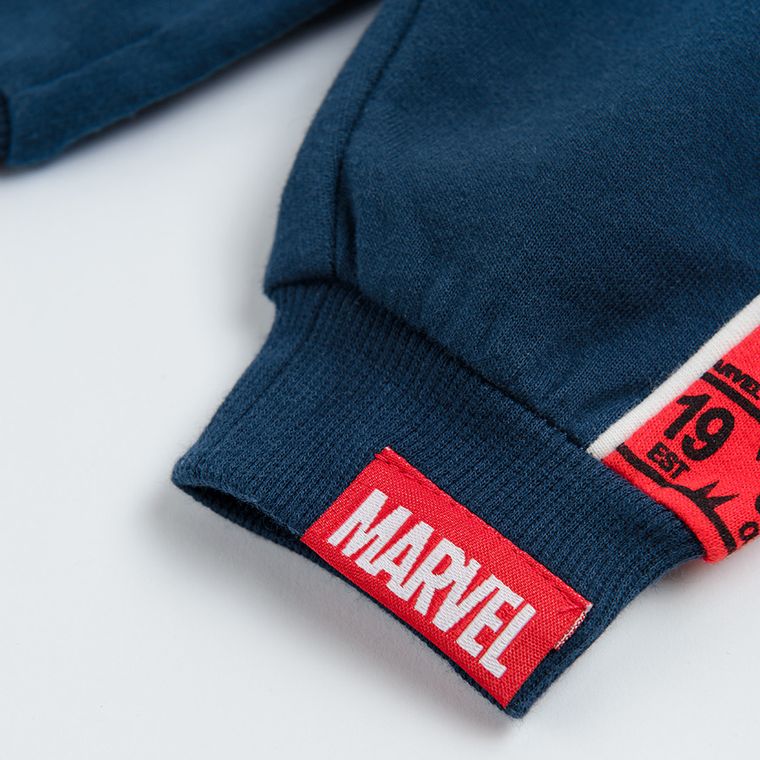 Cool Club, Spodnie dresowe chłopięce, granatowe, Marvel Super Heroes
