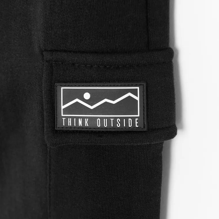 Cool Club, Spodnie dresowe chłopięce, ocieplane, czarne