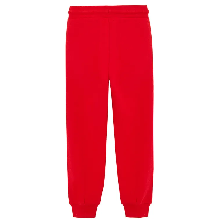 Cool Club, Spodnie dresowe chłopięce, ocieplane, czerwone