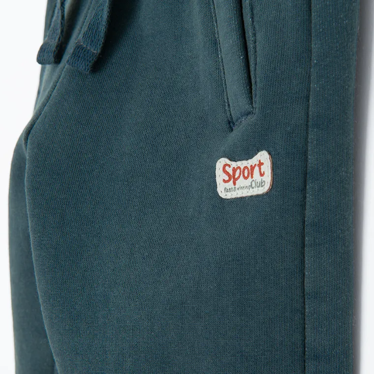 Cool Club, Spodnie dresowe chłopięce, ocieplane, granatowe