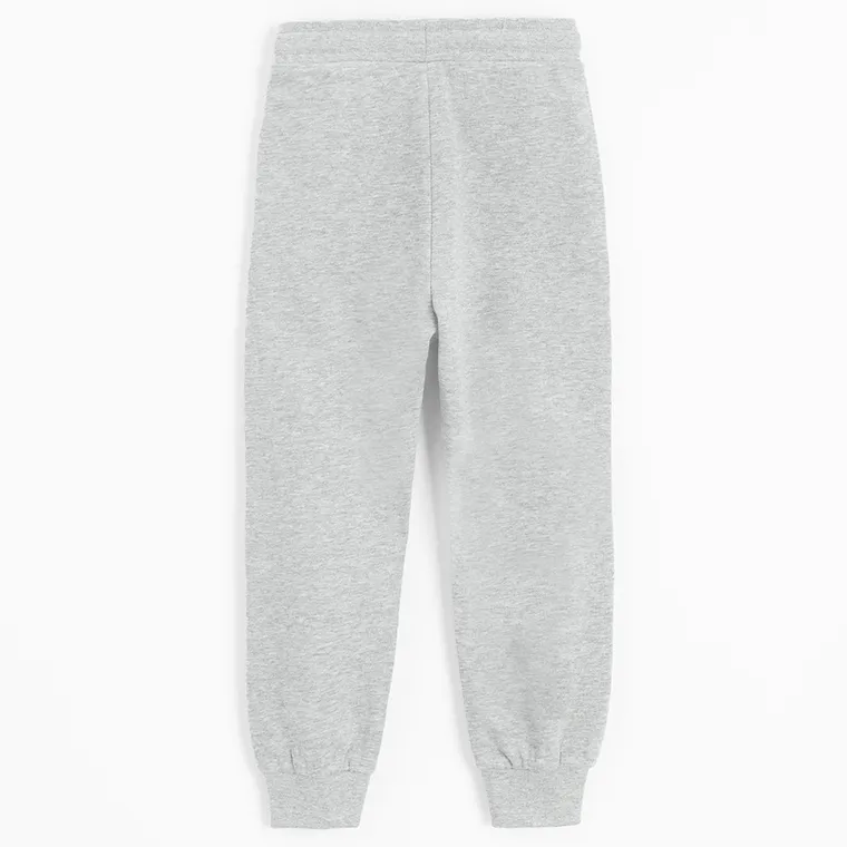 Cool Club, Spodnie dresowe chłopięce, szare melanż