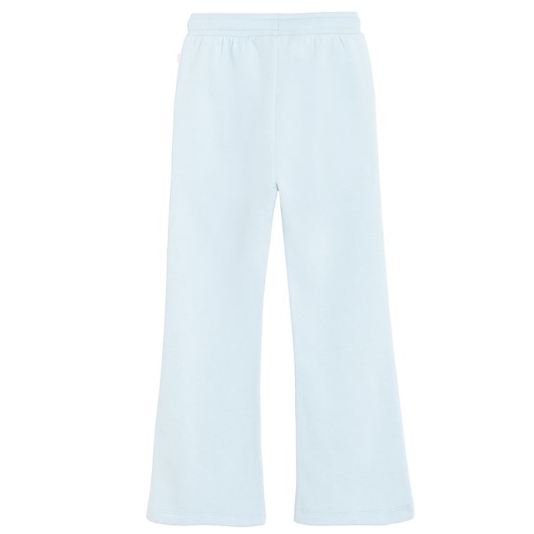 Cool Club, Spodnie dresowe dziewczęce, flare, ocieplane, niebieskie