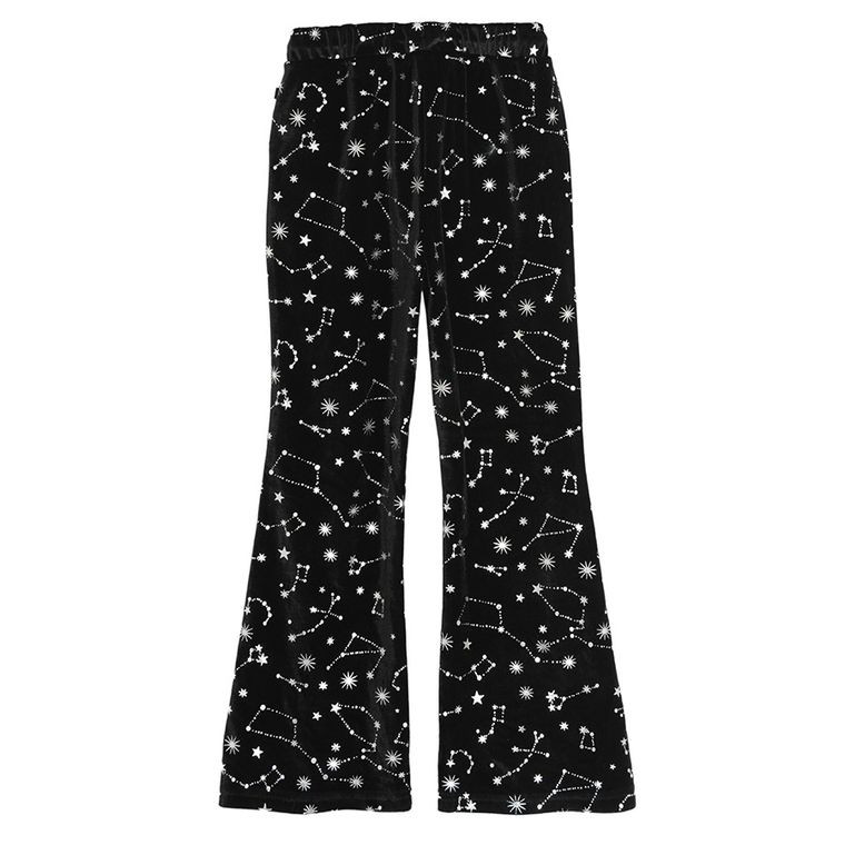 Cool Club, Spodnie dresowe dziewczęce, flare, welurowe, czarne