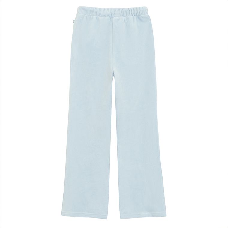 Cool Club, Spodnie dresowe dziewczęce, flare, welurowe, niebieskie