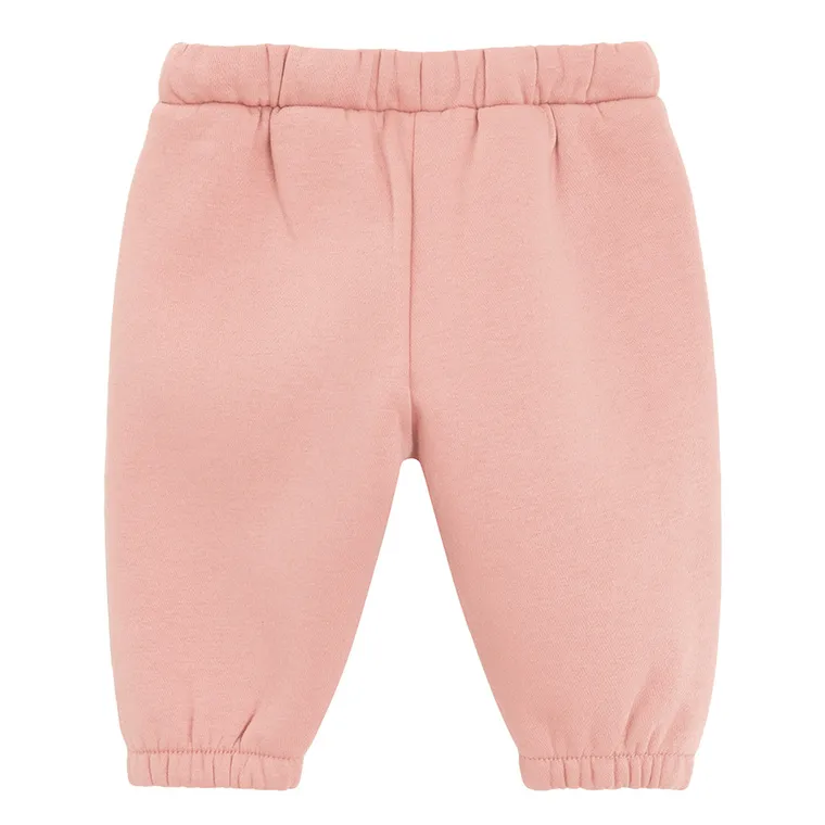 Cool Club, Spodnie dresowe dziewczęce, ocieplane, różowe