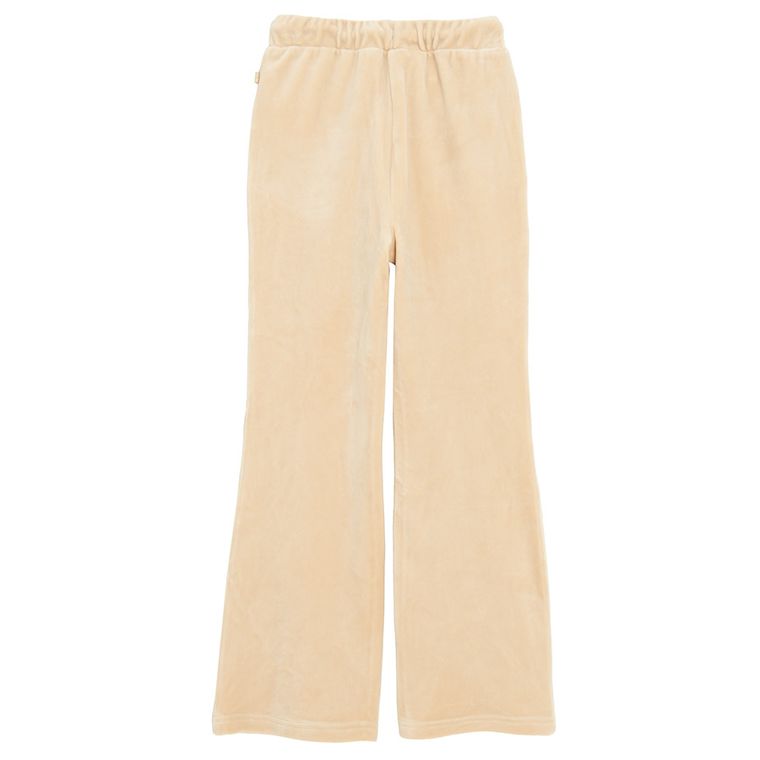 Cool Club, Spodnie dresowe dziewczęce, welurowe, beżowe