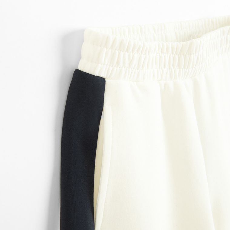 Cool Club, Spodnie dresowe dziewczęce, wide, białe, Lilo i Stitch