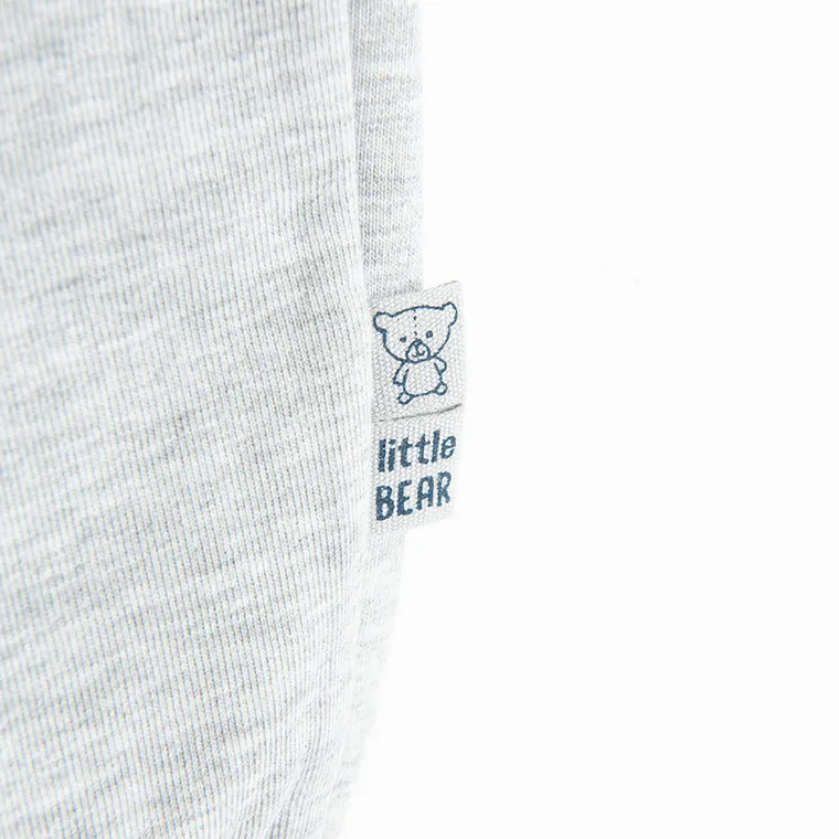 Cool Club, Spodnie dresowe niemowlęce, baggy, szare melanż