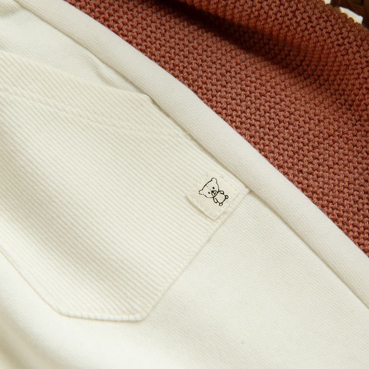 Cool Club, Spodnie dresowe niemowlęce, białe