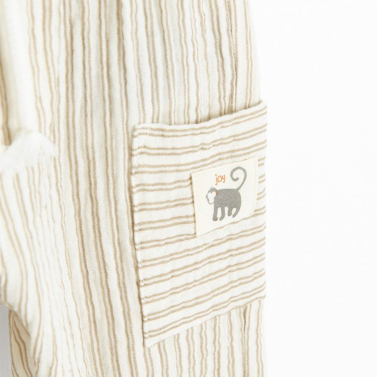 Cool Club, Spodnie materiałowe chłopięce, ecru