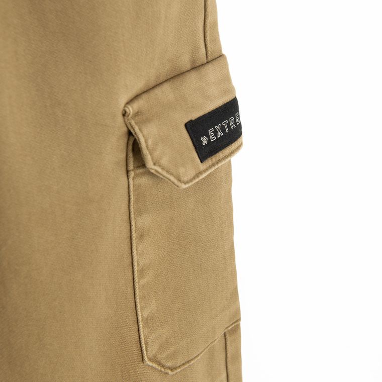 Cool Club, Spodnie materiałowe chłopięce, jogger, brązowe