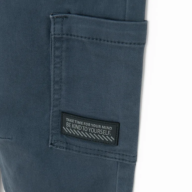 Cool Club, Spodnie materiałowe chłopięce, jogger, niebieskie