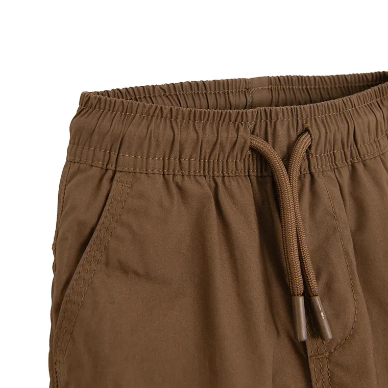 Cool Club, Spodnie materiałowe chłopięce, jogger, ocieplane, brązowe