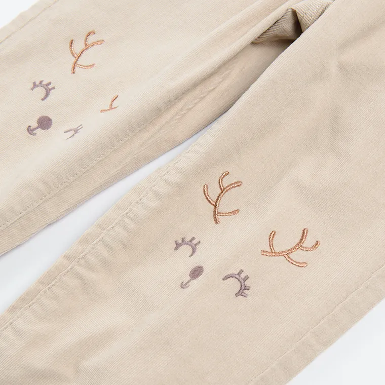 Cool Club, Spodnie materiałowe dziewczęce, beżowe