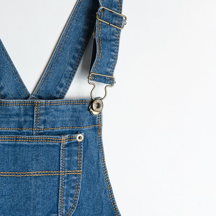 Cool Club, Spodnie ogrodniczki jeansowe dziewczęce, denim