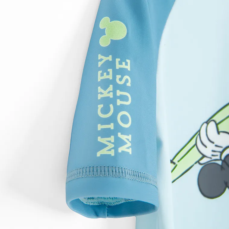 Cool Club, Strój kąpielowy chłopięcy, turkusowy, UV 50, Klub przyjaciół Myszki Mickey