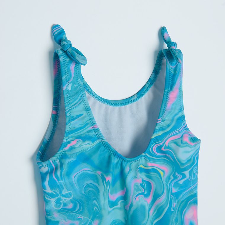 Cool Club, Strój kąpielowy dziewczęcy jednoczęściowy, UV 50, turkusowy