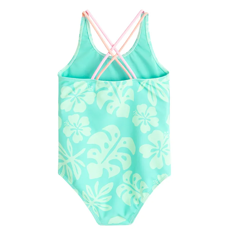 Cool Club, Strój kąpielowy dziewczęcy jednoczęściowy, UV 50, turkusowy, Lilo i Stitch