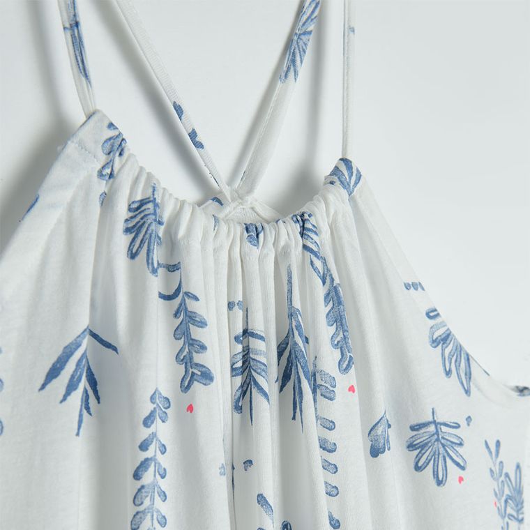 Cool Club, Sukienka damska na ramiączka, biała