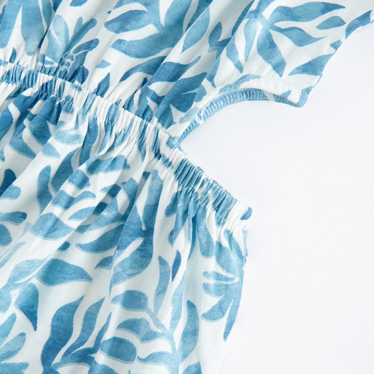 Cool Club, Sukienka dziewczęca bez rękawów, biało-niebieska