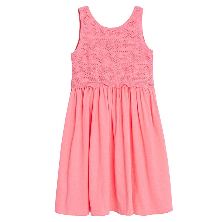 Cool Club, Sukienka dziewczęca bez rękawów, różowa