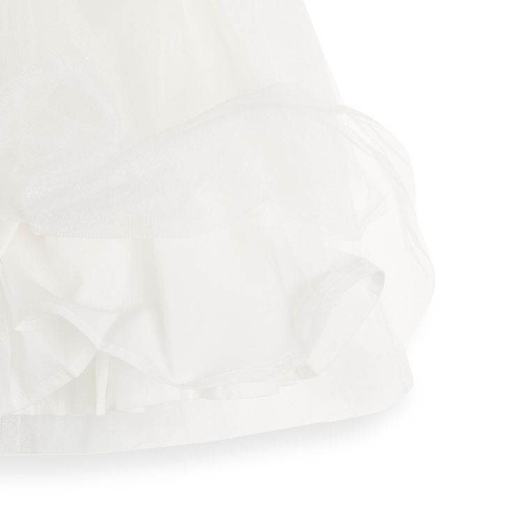 Cool Club, Sukienka dziewczęca bez rękawów, tiul i falbany