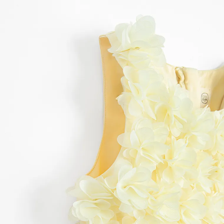 Cool Club, Sukienka dziewczęca bez rękawów, żółta