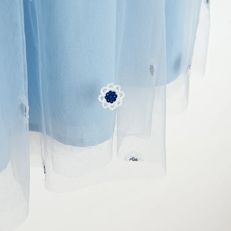 Cool Club, Sukienka dziewczęca na ramiączka, niebieska