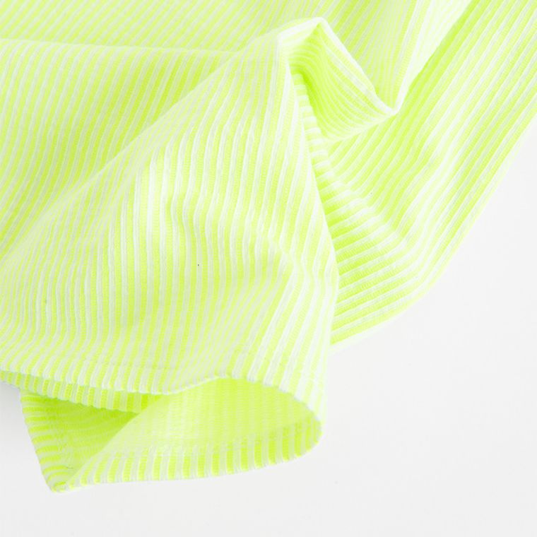 Cool Club, Sukienka dziewczęca na ramiączka, prążkowana, zielona fluo
