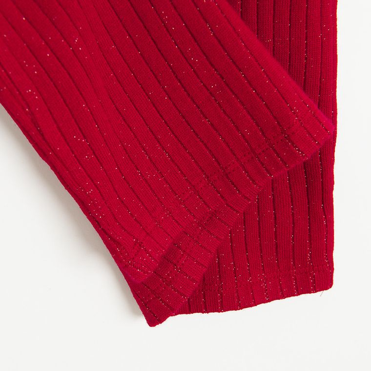 Cool Club, Sukienka dziewczęca z długim rękawem, czerwona