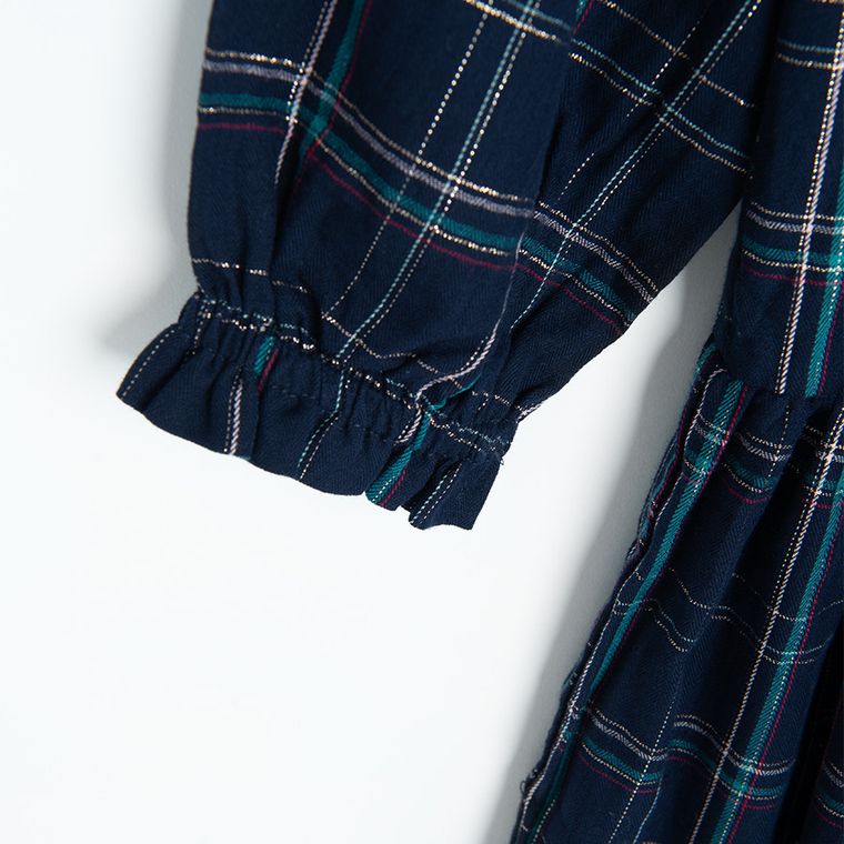 Cool Club, Sukienka dziewczęca z długim rękawem, granatowa