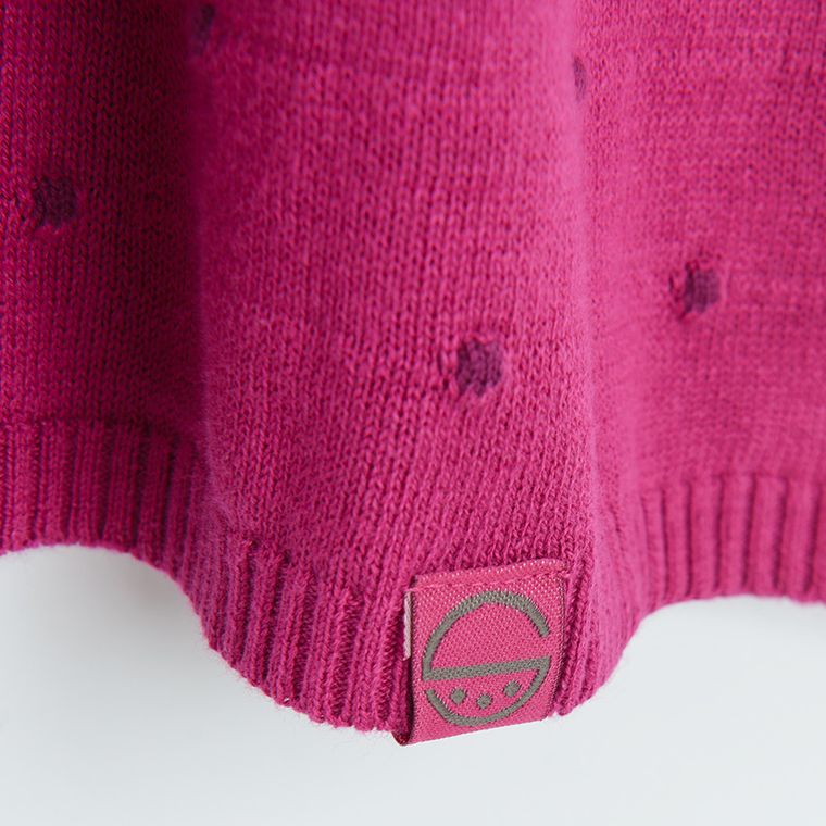 Cool Club, Sukienka dziewczęca z długim rękawem, różowa