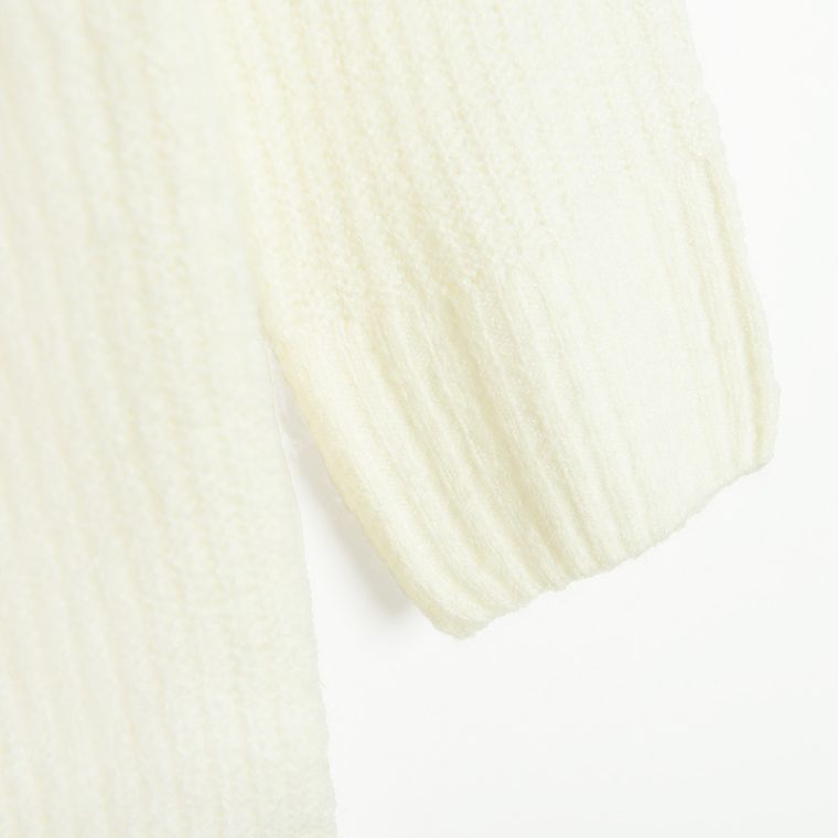 Cool Club, Sukienka dziewczęca z długim rękawem, sweterkowa, biała