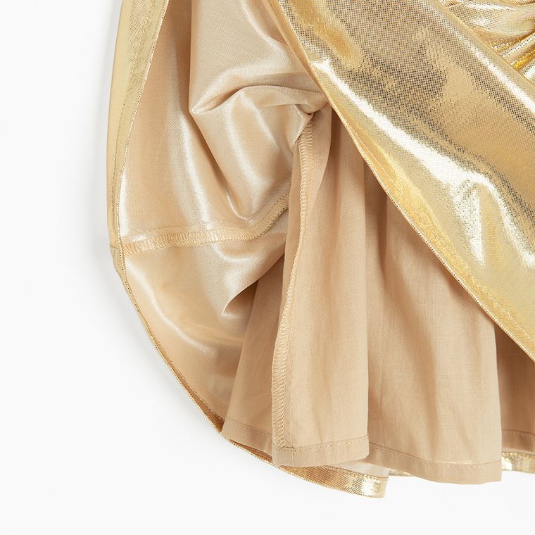 Cool Club, Sukienka dziewczęca z długim rękawem, złota